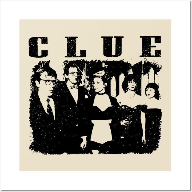 clue // movie retro Wall Art by akunetees